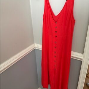 American Eagle Faux Button-Front V-Neck Women's Dress Size M